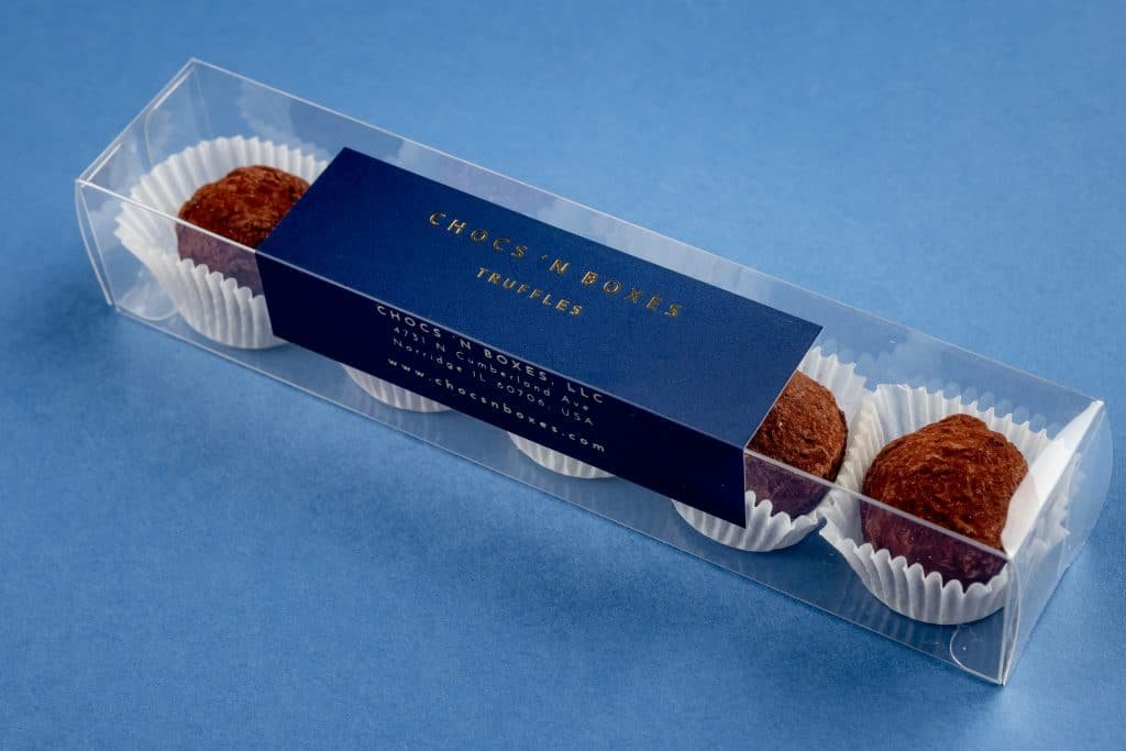 5 piece chocolate truffle box