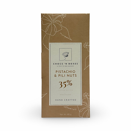 white chocolate pistachio bar